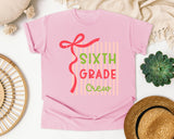 Sixth Grade Crew graphic tee in Blossom