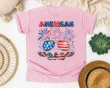 American Dad graphic tee in Blossom