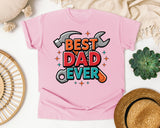 Best Dad Ever Grey graphic tee in Blossom