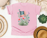 Flag With Wildflowers graphic tee in Blossom