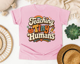 Teaching Tiny Humans Retro graphic tee in Blossom