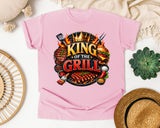 King Of The Grill graphic tee in Blossom