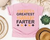 World's Greatest Father Farter Black 3 graphic tee in Blossom