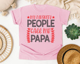 My Favorite People Call Me Papa Grey graphic tee in Blossom
