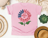 Happy Memorial Day Pink graphic tee in Blossom