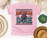 American Dude graphic tee in Blossom