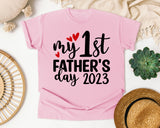 My 1st Father's Day graphic tee in Blossom
