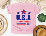 USA Independence Day graphic tee in Blossom