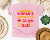 World's Greatest Dad Red graphic tee in Blossom