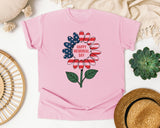 Happy Memorial Day Grey graphic tee in Blossom