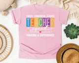 Today Tomorrow Always Teacher Squad graphic tee in Blossom