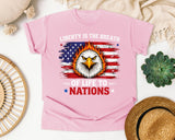 Liberty Is The Breath Of Life To Nations Red graphic tee in Blossom
