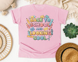 Back To School And Looking Cool graphic tee in Blossom