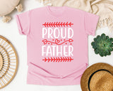 Proud Father White 3 graphic tee in Blossom