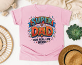 Super Dad Our Real Life Hero graphic tee in Blossom