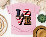 Love graphic tee in Blossom