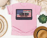 Dad's Mix graphic tee in Blossom