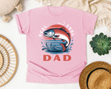 Reel Cool Dad Grey 2 graphic tee in Blossom