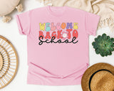 Welcome Back To School Retro graphic tee in Blossom