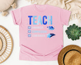 Teach Kindness Compassion Confidence graphic tee in Blossom