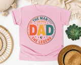 The Man The Myth The Legend Dad graphic tee in Blossom