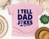 I Tell Dad Jokes graphic tee in Blossom