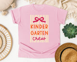 Kindergarten Crew graphic tee in Blossom