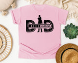 Dad Loading White graphic tee in Blossom