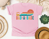 I Keep All My Dad Jokes In A Dad-A-Base graphic tee in Blossom