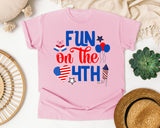 Fun On The 4th graphic tee in Blossom