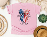 Honor The Brave 250 Years Of Freedom graphic tee in Blossom