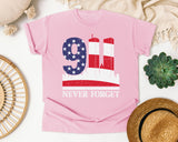 Never Forget White graphic tee in Blossom