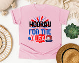 Hooray For The USA graphic tee in Blossom