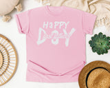 Happy First Father's Day Classic graphic tee in Blossom