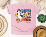 Bruh We Back Goose Sunglasses graphic tee in Blossom