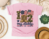 I Love My Daddy graphic tee in Blossom