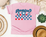 America Blue graphic tee in Blossom