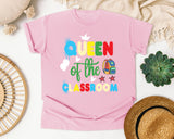 Queen Of The Classroom graphic tee in Blossom