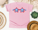 Patriotic Star Sunglasses graphic tee in Blossom