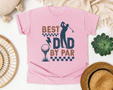 Best Dad By Par Grey graphic tee in Blossom