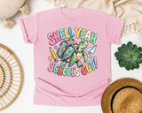 Shell Yeah Schools Out Turtle graphic tee in Blossom