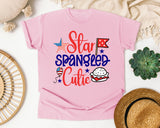 Star Spangled Cutie Red graphic tee in Blossom