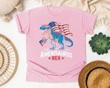 Amerisaurus Rex Pink graphic tee in Blossom