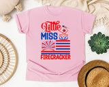 Little Miss Firecracker Red graphic tee in Blossom