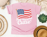 Star Spangled Cutie White graphic tee in Blossom