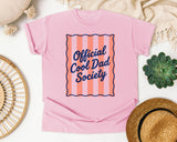 Official Cool Dad Society Pink graphic tee in Blossom