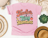 Teacher Of Tiny Humans Retro graphic tee in Blossom