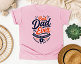 Best Dad Ever Fueled By Coffee Grey graphic tee in Blossom