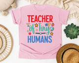 Teacher Of Tiny Humans Trophy graphic tee in Blossom