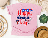 Happy Memorial Day Red graphic tee in Blossom